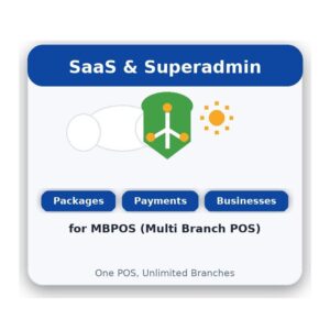 SaaS & Superadmin Module for MBPOS